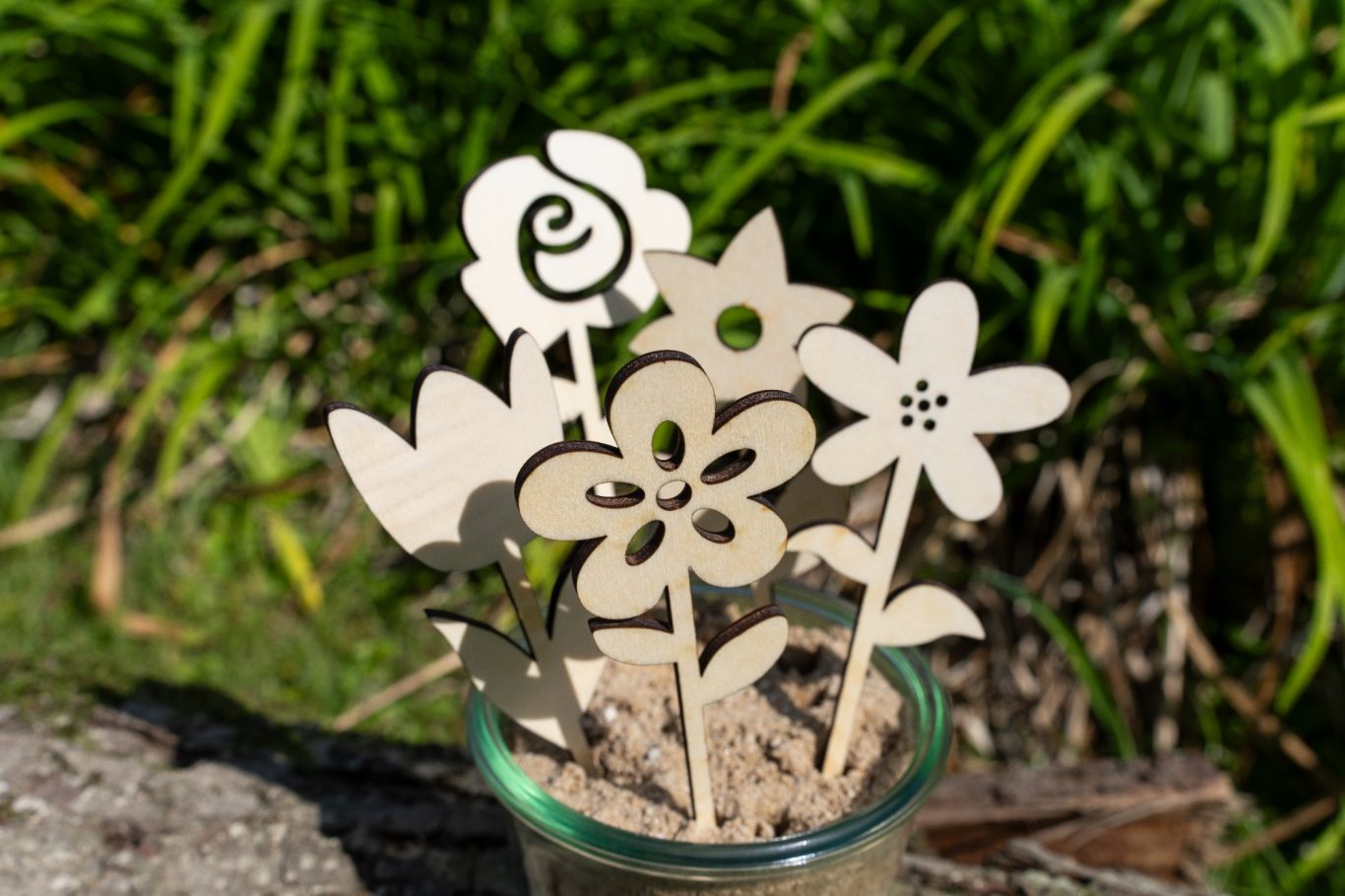 Holzblumen zum Bemalen Holzblumen zum Bemalen